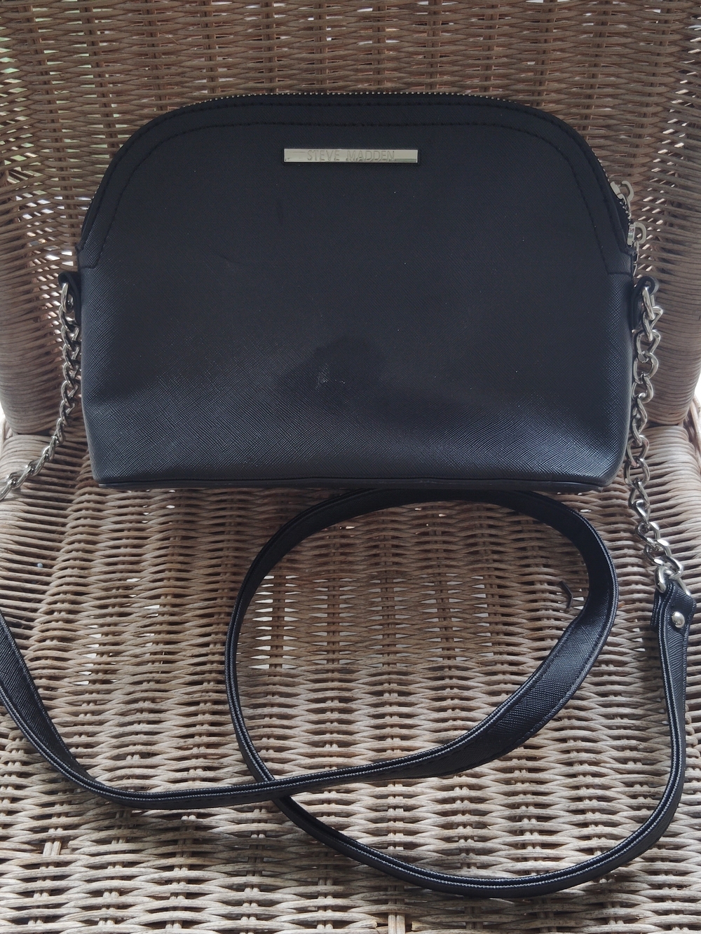 Steve Madden Black Crossbody Shoulder Bag